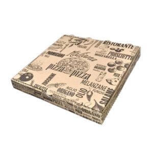 Scatolificio Martinelli Srl: Scatola Pizza 32×32 Avana h. 3,5 cm con chiusura Americana
