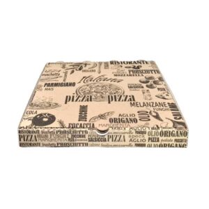 Scatolificio Martinelli Srl: Cartone Pizza 32×32 Avana h. 3,5 cm con chiusura Americana