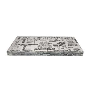 Scatolificio Martinelli Srl: box pizza 35x75 h. 5 cm Kraft Bianco con chiusura Americana