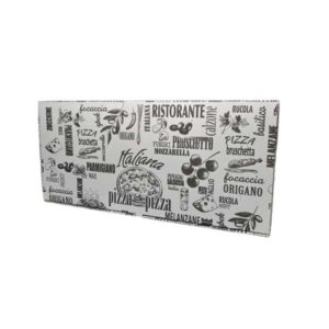 Scatolificio Martinelli Srl: cartone pizza 35x75 h. 5 cm Kraft Bianco con chiusura Americana