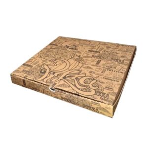 Scatolificio Martinelli Srl: Scatole Pizza 40x40 Avana h. 4 cm con chiusura Americana