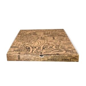 Scatolificio Martinelli Srl: Cartone Pizza 40x40 Avana h. 4 cm con chiusura Americana