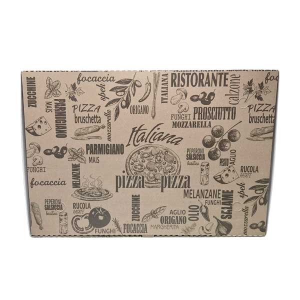 Scatolificio Martinelli Srl: Cartone Pizza 40×60 Avana h. 5 cm con chiusura Americana