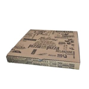 Scatolificio Martinelli Srl: scatole pizza 45x45 h. 5 cm Kraft Avana con chiusura Americana