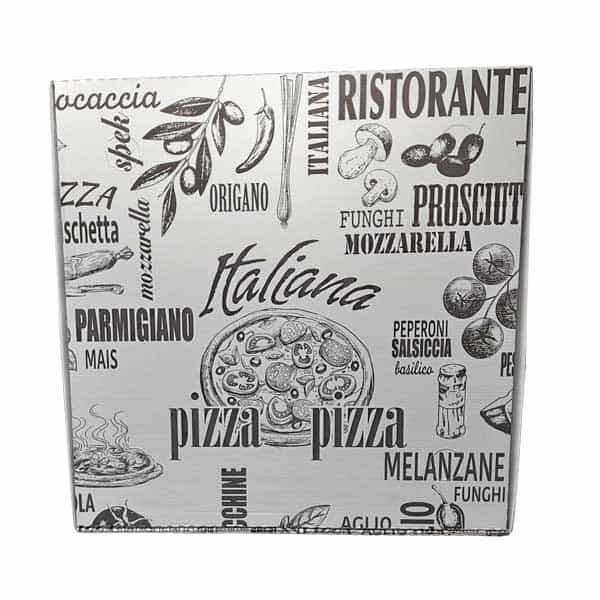 Scatolificio Martinelli Srl: Scatola Pizza 50x50 h. 5 cm con chiusura Americana