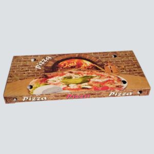 Scatolificio Martinelli Srl - Cartone Pizza 35x75x5 chiusura Occhiellata con stampa generica e personalizzata