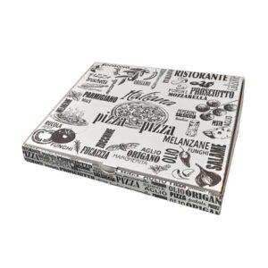 Scatolificio Martinelli Srl: Cartone Pizza 33×33 h. 3,5 cm con chiusura Americana