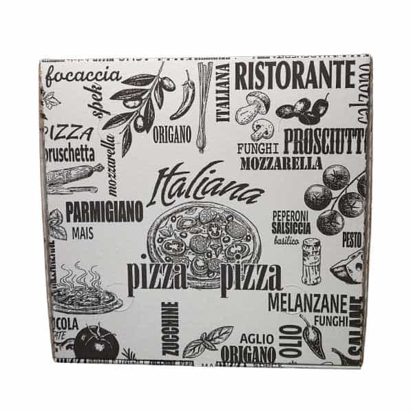 Scatolificio Martinelli Srl: Scatola Pizza 33x33 h. 4,2 cm con chiusura Americana