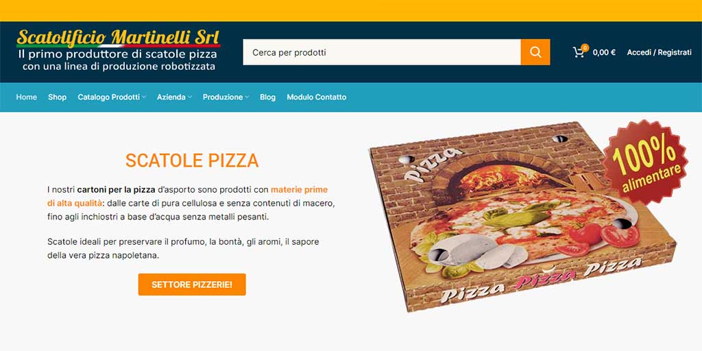 Scatole Pizza da asporto - Dettaglio e ingrosso - Aretusa Pack