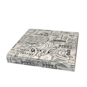 Scatolificio Martinelli Srl: scatole pizza 36x36 h. 4 cm TBWKB (estero) con chiusura Americana